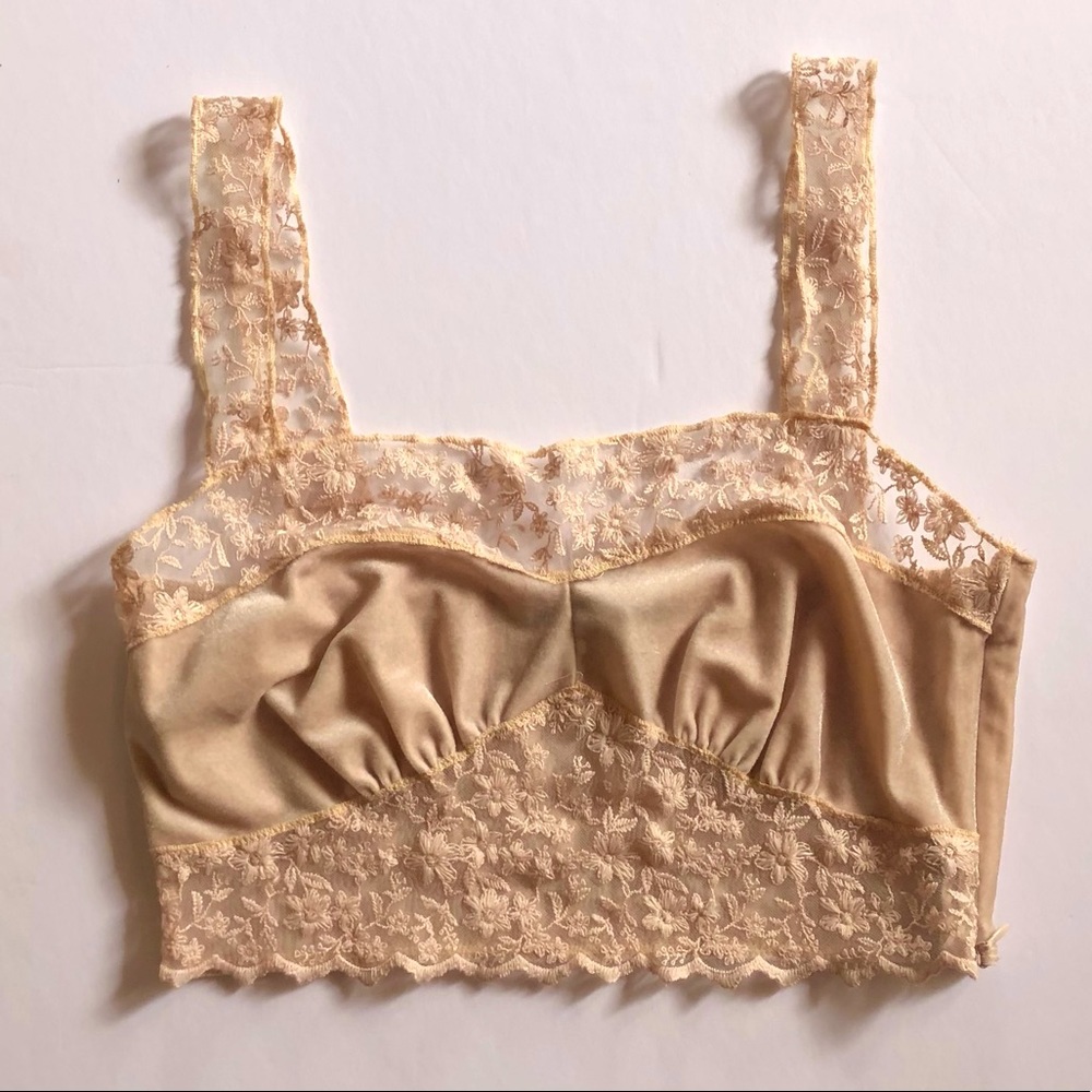 Tan/beige crop top